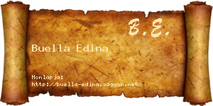 Buella Edina névjegykártya